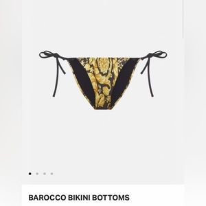 Versace Barocco Print Bikini Bottom